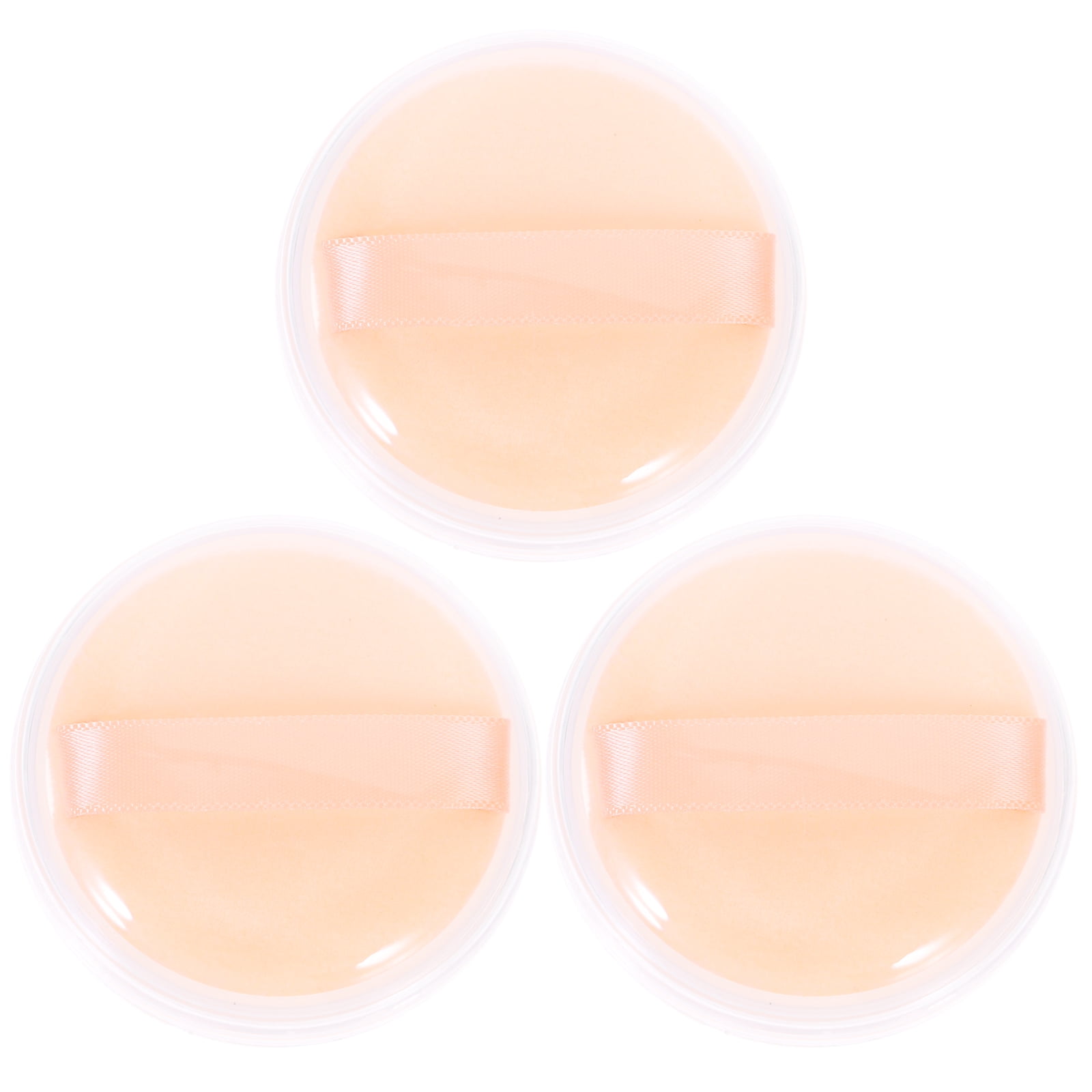 NUOLUX 3 Sets of Stylish Powder Case Puff Powder Box Refillable Powder