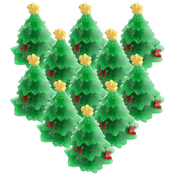 Toyandona Christmas Microscape Decor Green Resin Craft Trees for Home Office Nuolux 30Pcs