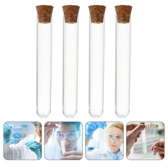 NUOLUX 36Pcs Plastic Test Tubes with Lids for Kids Beads Candy Storage 10Cm