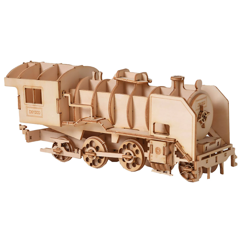 NUOLUX 3D Puzzle Wooden Wood Kit Assembly Train Building Gift Birthday ...