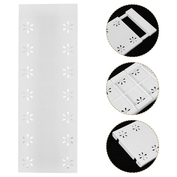 NUOLUX Adjustable Closet Tension Shelf White ABS 3pcs