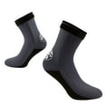 thumbnail image 1 of NUOLUX 3mm Neoprene Surfing Snorkeling Socks Men Women Beach Diving Swimming Wetsuit Prevent Scratch Warm Snorkeling Spearfishing Sock (Grey) - Size L, 1 of 6