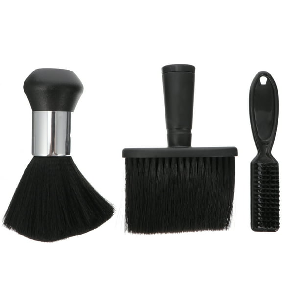 NUOLUX 3pcs Hair Styling Neck Duster Brush Barber Hair Cleaning Brush Hair Broken Brush