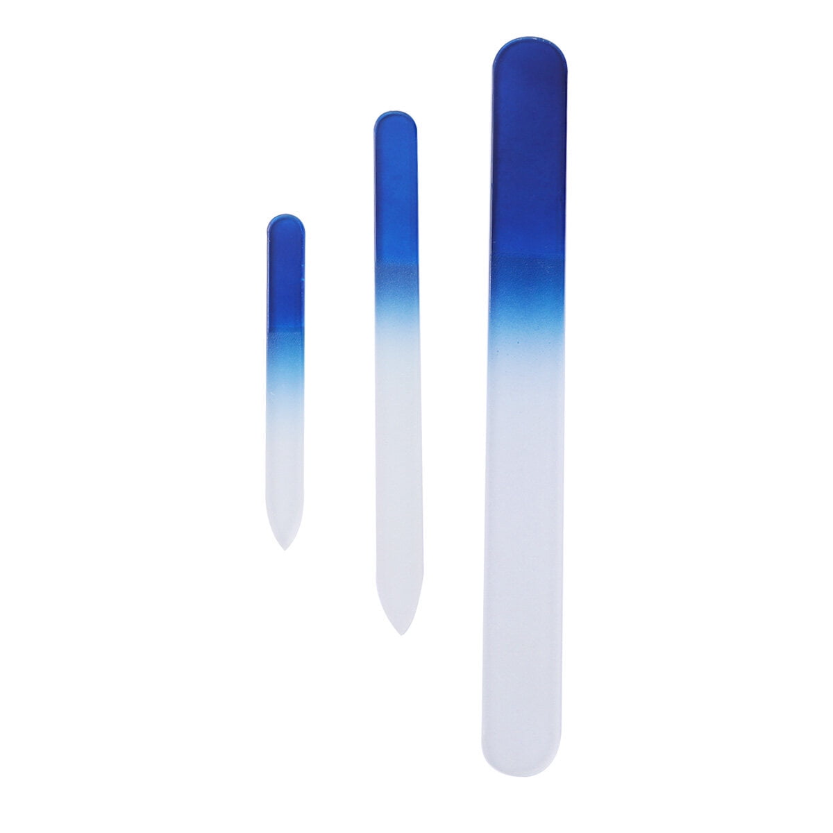 NUOLUX 3pcs Professional Crystal Nail File Glass Emery Board Nail