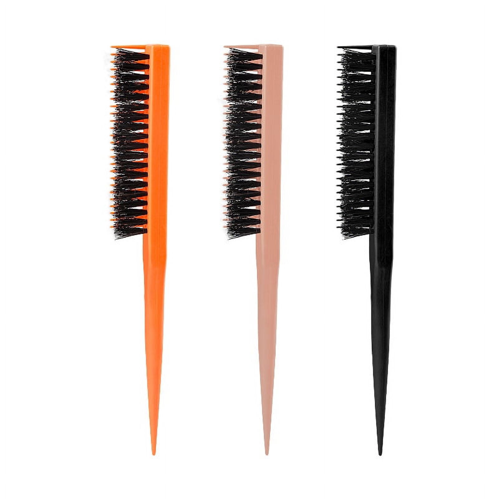 NUOLUX 3pcs Slicking Hair Back Brushes Hairdressing Tail Comb Styling Comb Women Hair Bristle