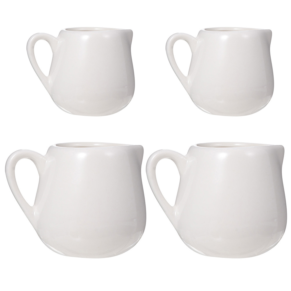 NUOLUX 4 Pcs Mini Milk Jugs Kitchen Sauce Cup Sauce Jugs Ceramic