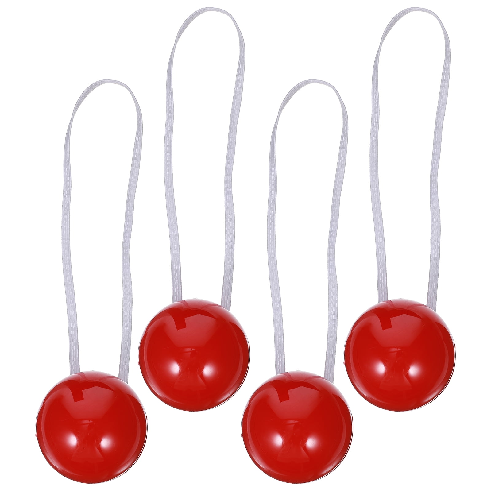NUOLUX 4 Pcs Red Clown Noses Novelty Cosplay Noses LED Clown Nose Clown