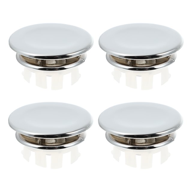 NUOLUX 4 Pcs Sink Overflow Cover Rings Overflow Caps Wash Basin