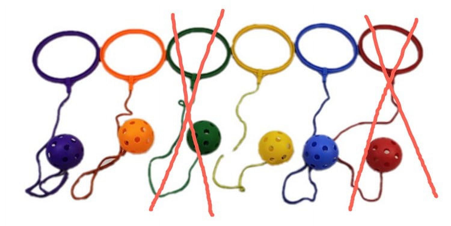 NUOLUX 4 Pcs Skip Ball Ankle Toys Jump Ankle Ropes Skip Jump Toys