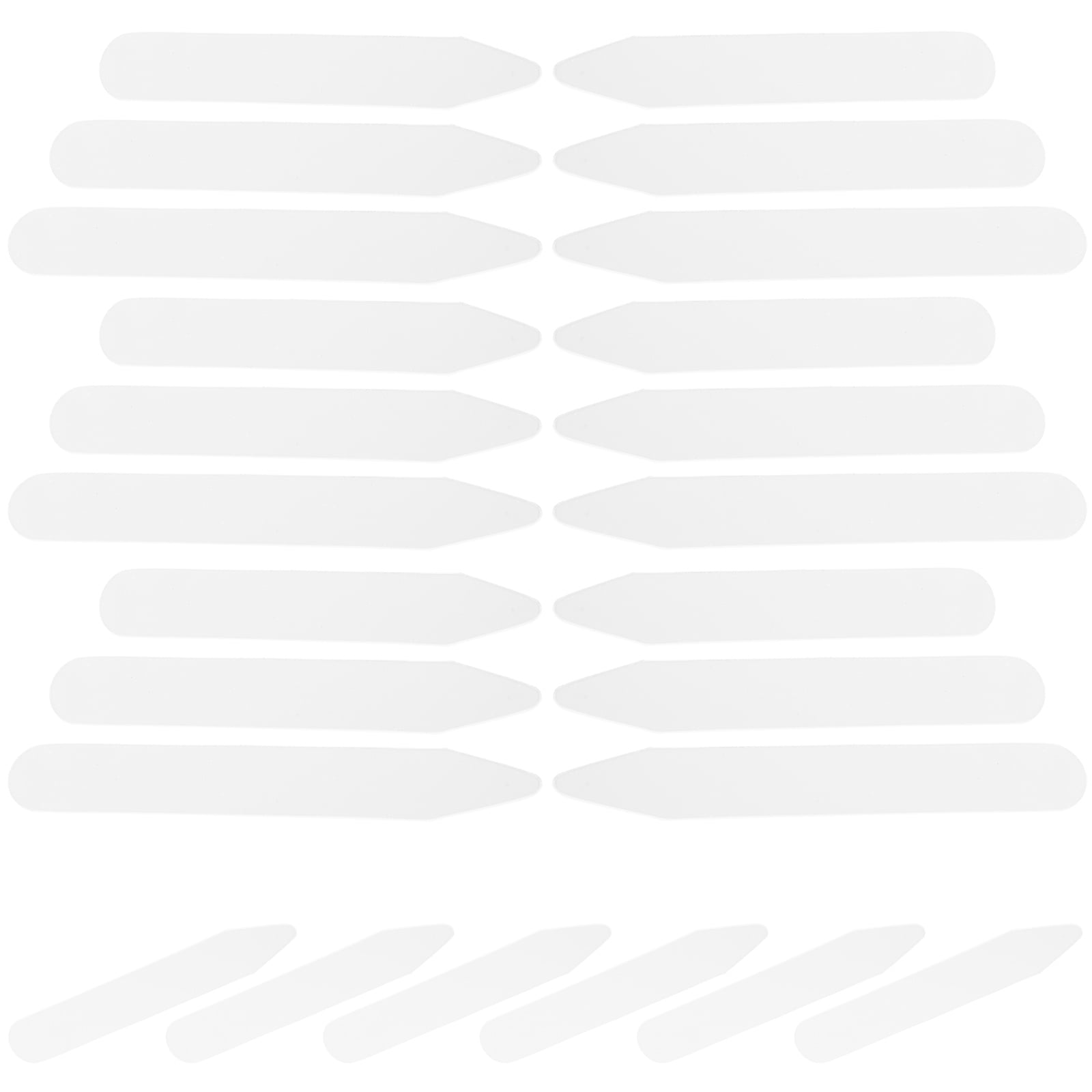 NUOLUX 400pcs Dress Shirt Collar Inserts Simple Collar Protectors for