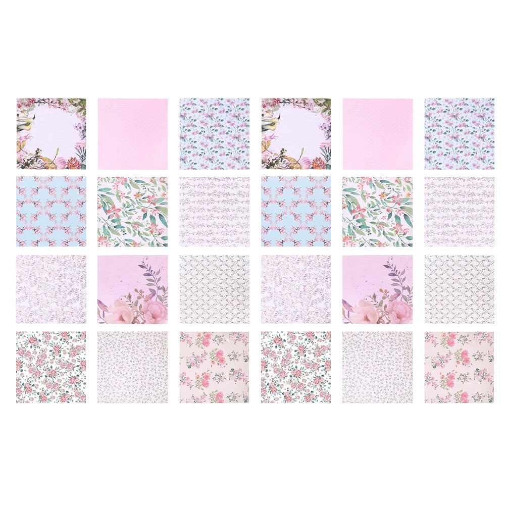 NUOLUX 48 Sheets Delicate Pattern Paper Beautiful Scrapbook Paper