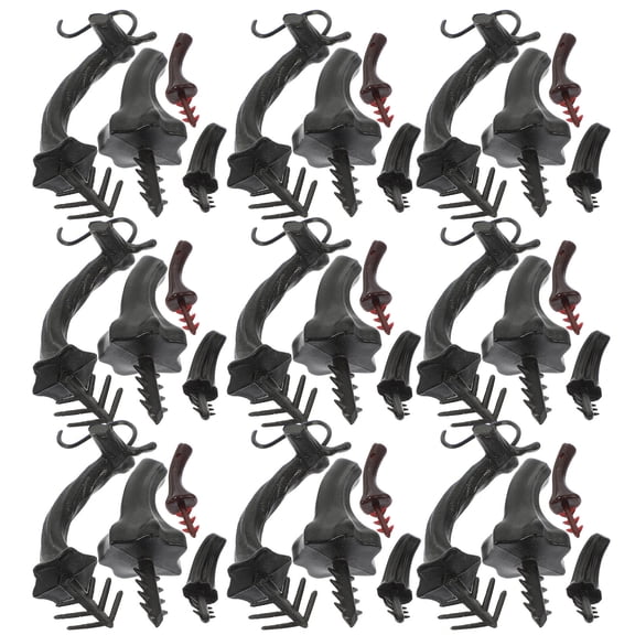 NUOLUX 48pcs Simulation Pumpkin Stems Brown DIY for Artists Party Fall Season