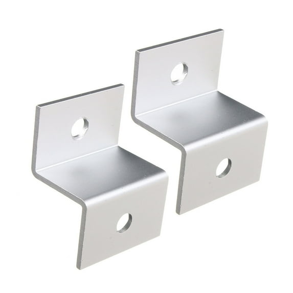 NUOLUX 4Pc Solar Panel Roof Mounting Z-Bracket with Nuts and Bolts for RV Boat Roof Wall and other Off Gird Roof Installation