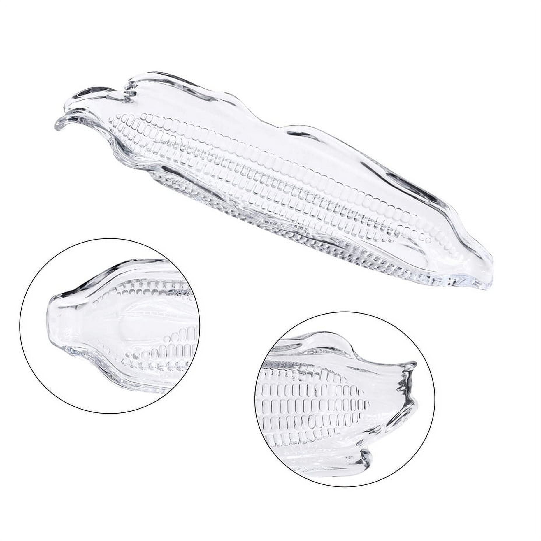 NUOLUX 4Pcs Corn Tray Plastic Corn Dish BBQ Reusable Corn Holder Plate