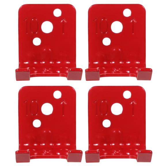 NUOLUX 4-Pack Red Wall Mount Brackets for Secure and Easy Installation