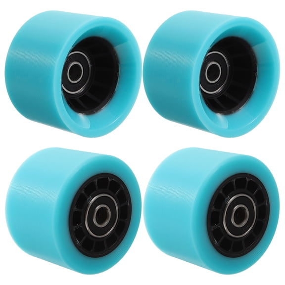 NUOLUX 4Pcs Roller Skate Parts Blue Shell Black Clip Line for Balanced Control and Durability