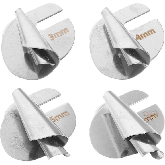 NUOLUX 4-Pack Fabric Edge Seamer Binder Attachments for Sewing Machines, Tone Accessories for Seam Finishing