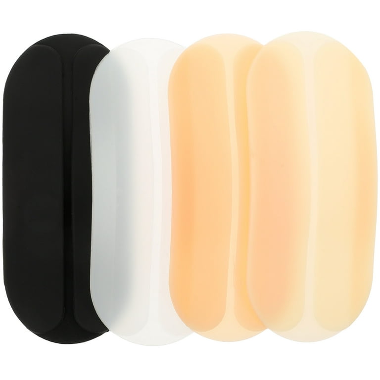 Nuolux 4pcs Silicone Bra Strap Cushion Holders Anti-Slip Shoulder Pads Bra Strap Shoulder Cushions, Adult Unisex, Size: 9x4cm
