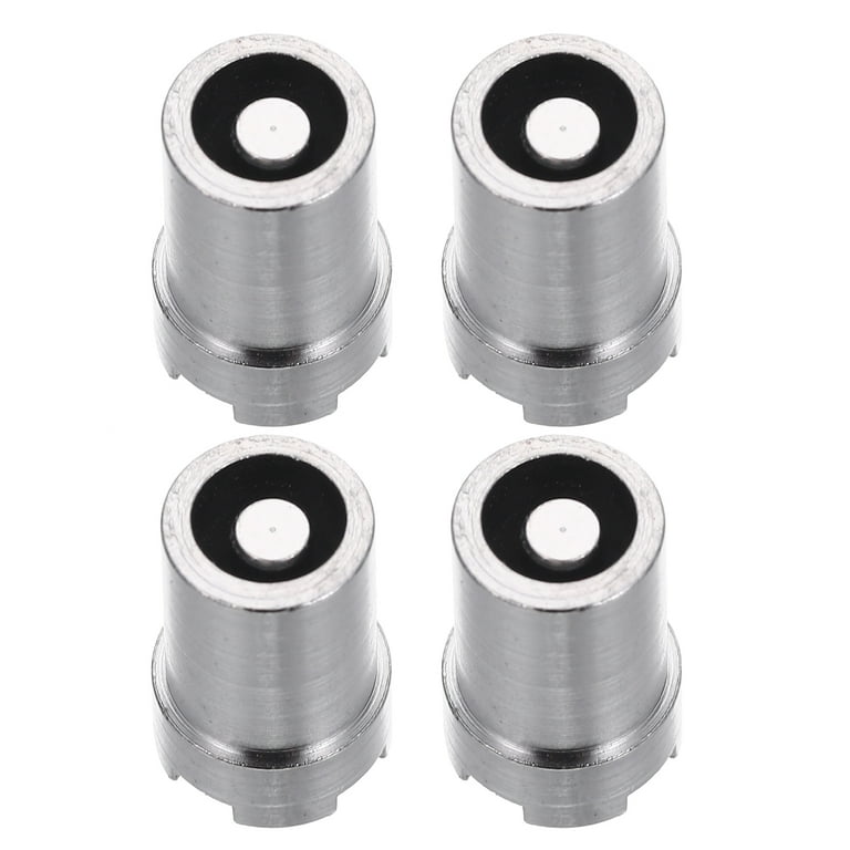 NUOLUX 4Pcs Stainless Steel Magnetic Ring Adapters 510 Thread