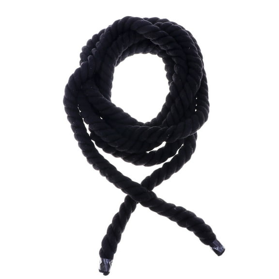 NUOLUX 4m Twine String Rope 20mm Cotton Thickened Craft String for DIY Decoration Clothing Packaging (Black)
