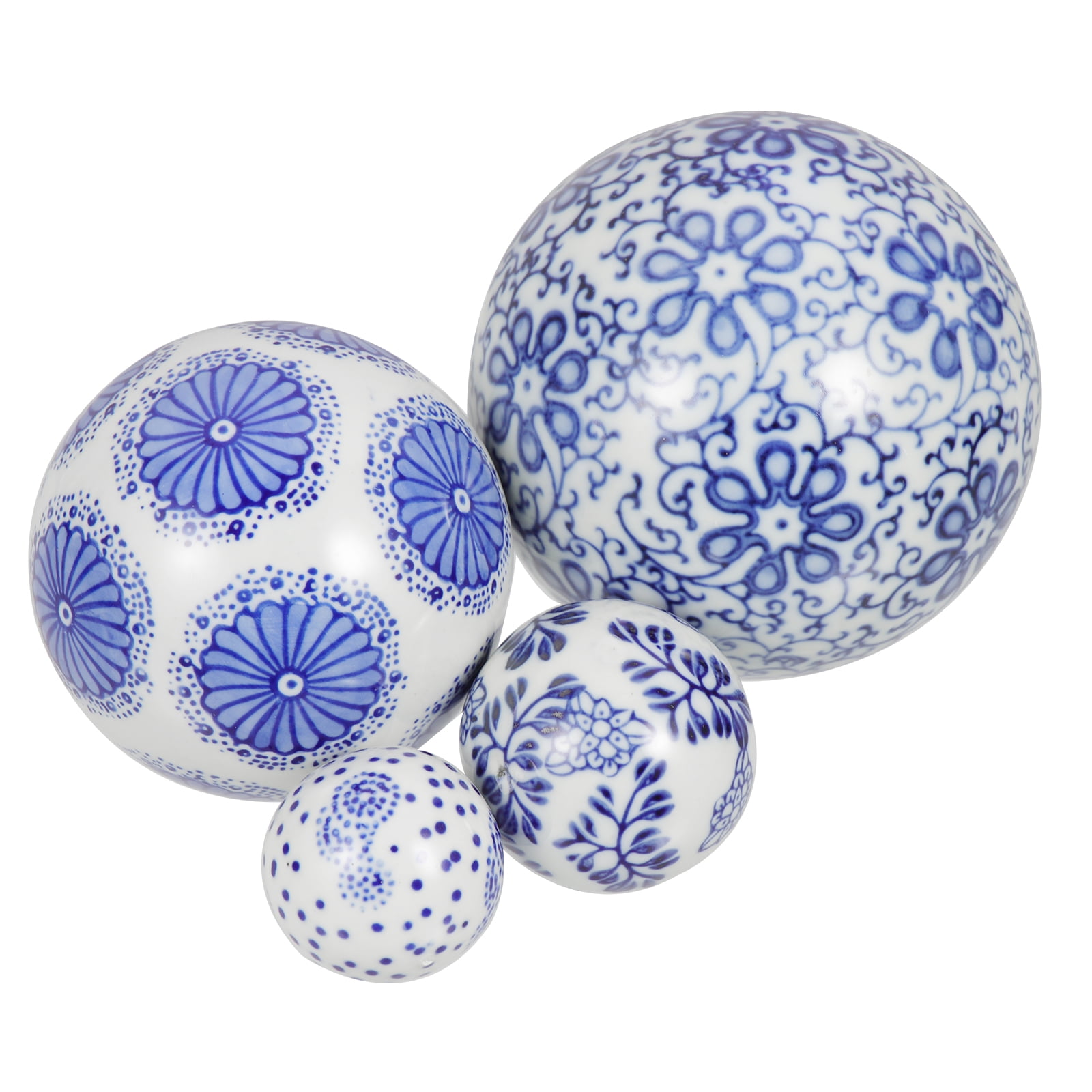 NUOLUX 4pcs Floating Ceramic Balls Decorative Porcelain Balls Floating