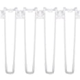 thumbnail image 1 of NUOLUX 4pcs Foldable Hairpin Legs Metal Legs for Furniture Folding Table Computer Table, 1 of 6