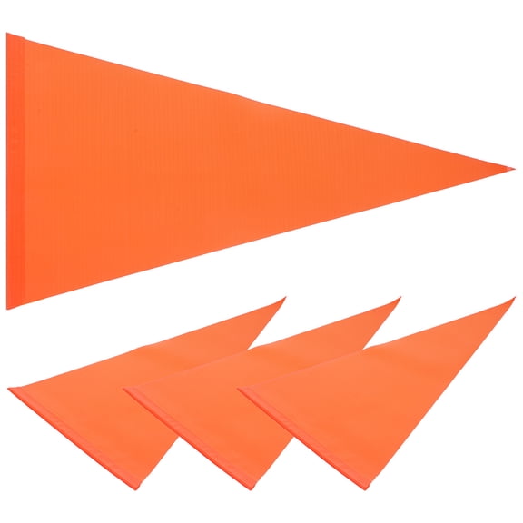 NUOLUX 4pcs Replacement Pennant Safety Flag High Visibility Bike Safety Flag Bike Flag