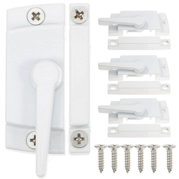 NUOLUX 4pcs Window Sash Lock Window Locks Window Safety Locks Window Replacement Parts