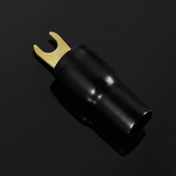 NUOLUX 5 Pairs Electrical Contact Speaker Wire Spade Connectors for Speaker Wire Cable Terminal Plug 1.6x0.4x0.4in