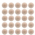 thumbnail image 1 of NUOLUX 50 Pieces 25MM Large Wood Mini Solid Round Beads for Painting, Carving, Craft Accessories, Natural Wood Color, No Hole, 1 of 5