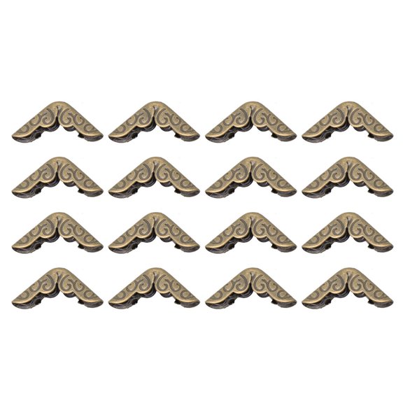 NUOLUX 50pcs Retro Metal Corner Protectors for Book and Menu Scrapbooking