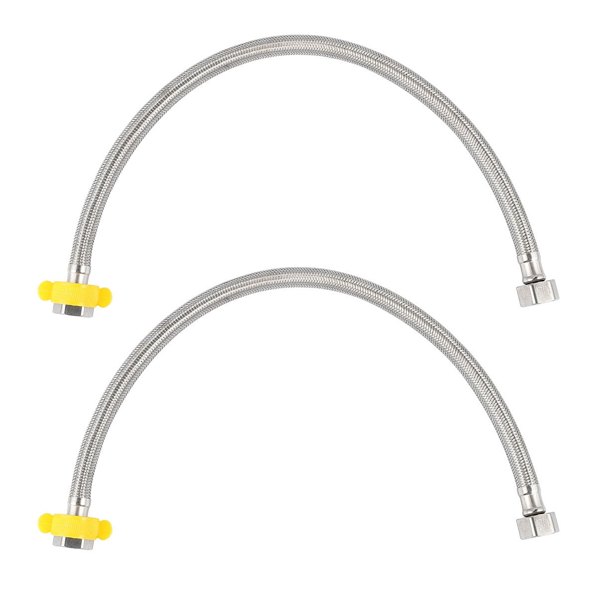 NUOLUX 50cm Stainless Steel Flexible Plumbing Pipes Cold Hot Mixer Hoses Bathroom Part