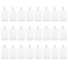 50pcs Transparent Beverage Flasks Standing Liquor Pouch Portable Plastic Drinks Bag (100ml)