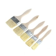 NUOLUX 5PCS Paint Brushes with Wooden Handle for Wall and Furniture Paint
