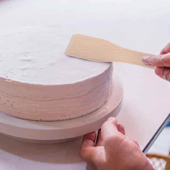 NUOLUX 5Pcs Baking Tool Khaki Wood Cooking Utensil For Baking And Dessert Making