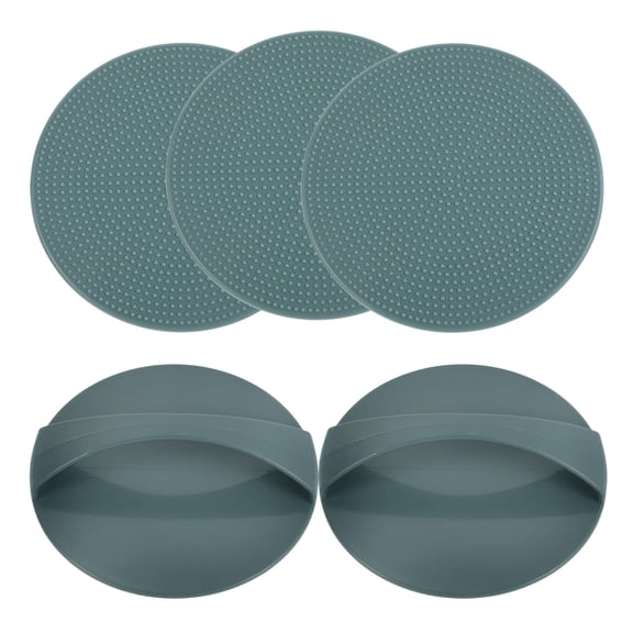 NUOLUX 5Pcs Light Grey Plastic Plate Printmaking Kit with Baren Tool for Artistic Carving