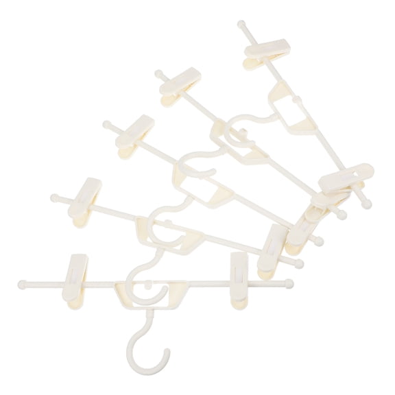 NUOLUX 5Pcs Laundry Hanging Rack Practical Design Sturdy Clamping Force for Adults