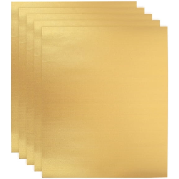 Tineasur 5-Piece Golden Fiberglass Nonstick Baking Mat Set, Reusable Oven Liners for Cooking, Baking, and Kitchen Use