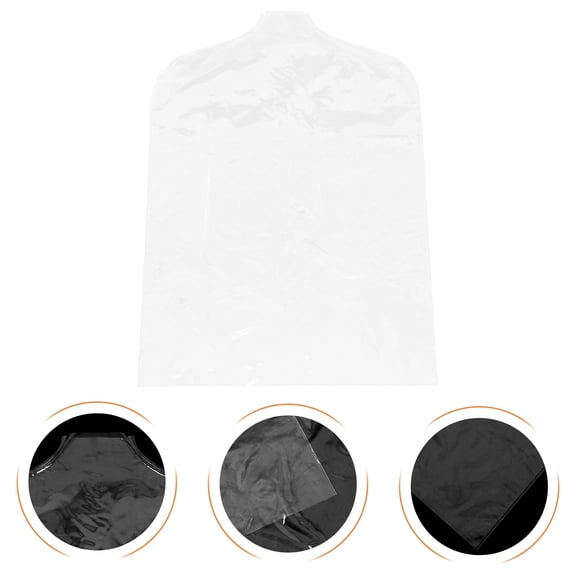 NUOLUX 5Pcs Waterproof Transparent Garment Rack Covers Suitable for Closet and Travel Use