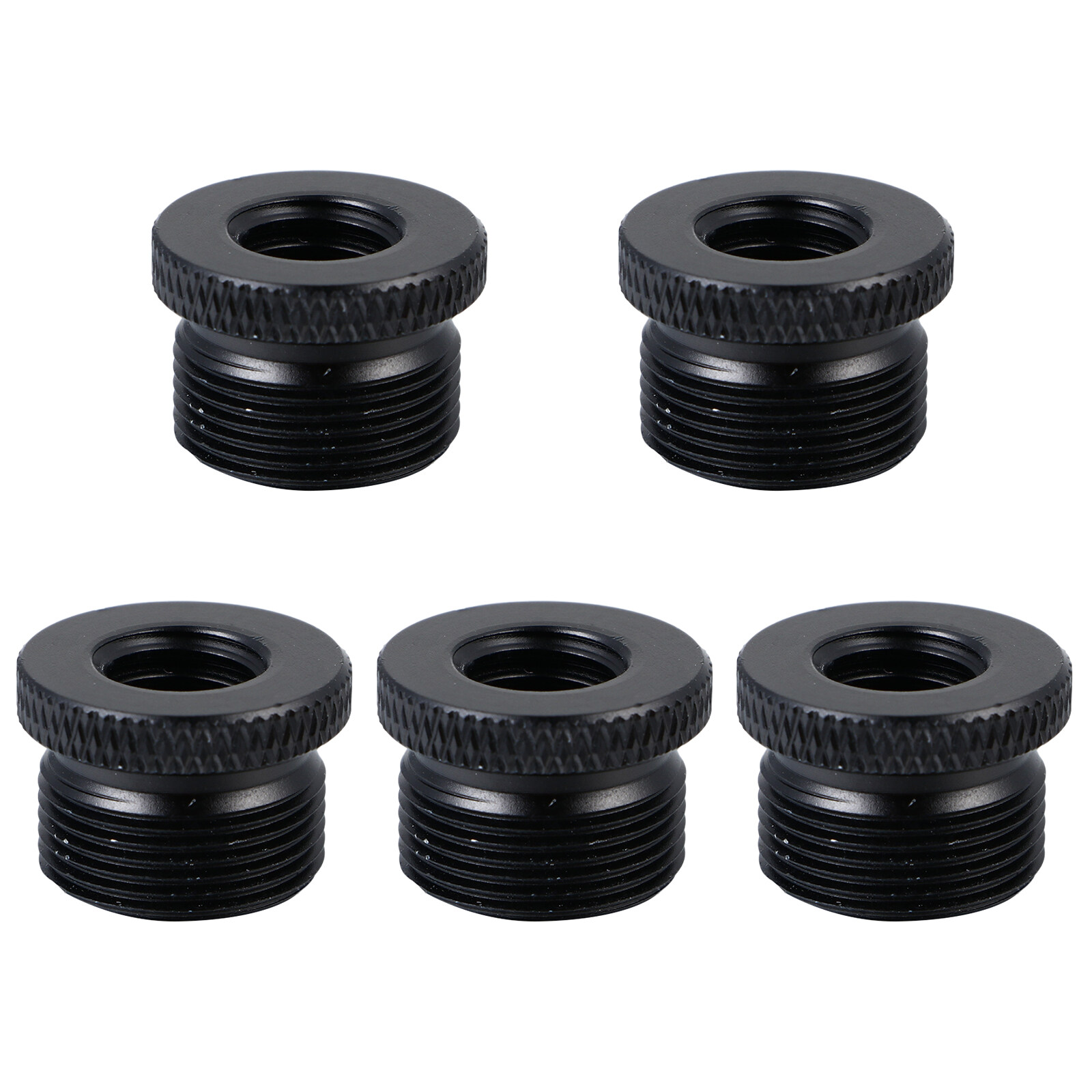 NUOLUX 5pcs 3/8 to 5/8 Mini Microphone Tripod Screw Microphone Stand