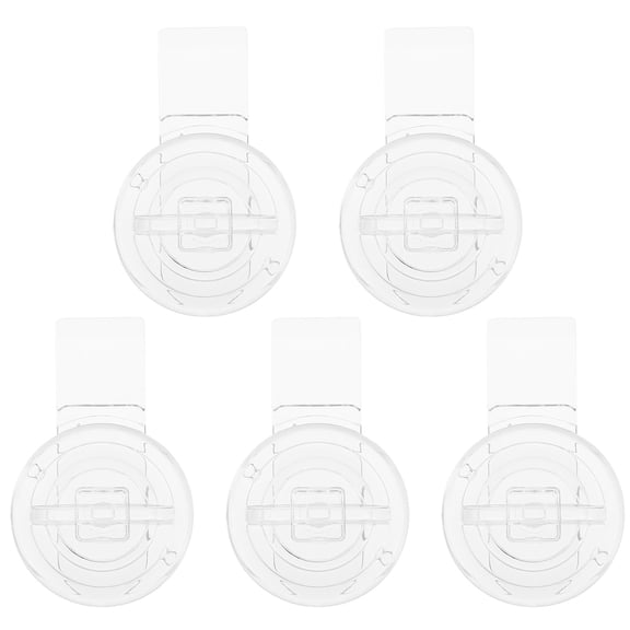 NUOLUX 5pcs Lock Hasp Acrylic Mini Buckle Latch Transparent Hinge Hasps for Wooden Box