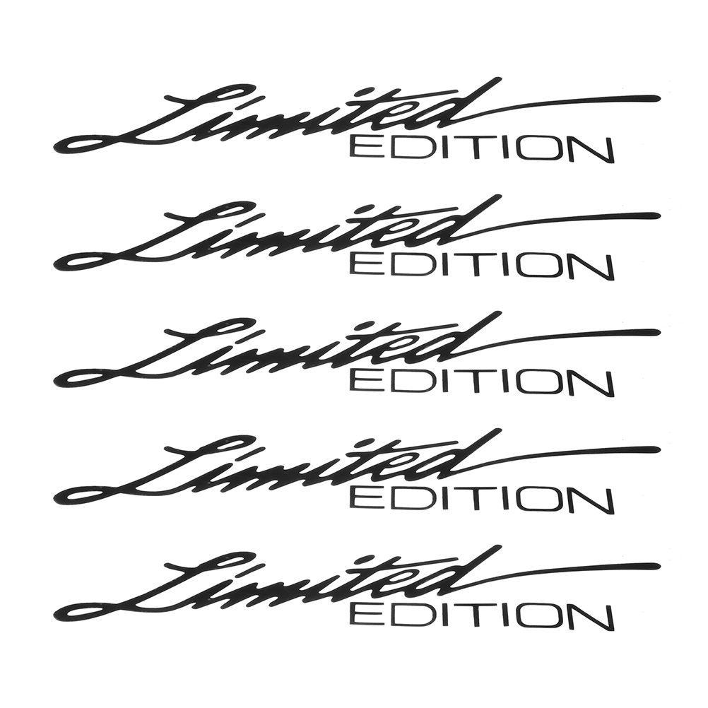 NUOLUX 5pcs Reflective Car Decals Limited Edition Car Decal Waterproof