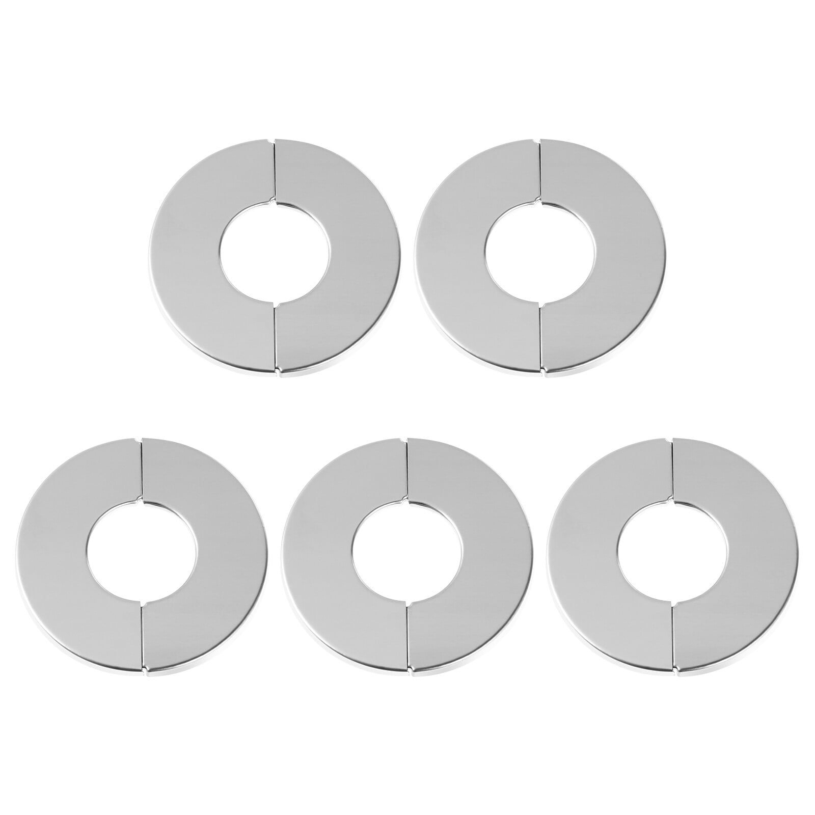 NUOLUX 5pcs Stainless Steel Pipeline Wall Hole Covers Water Pipe ...