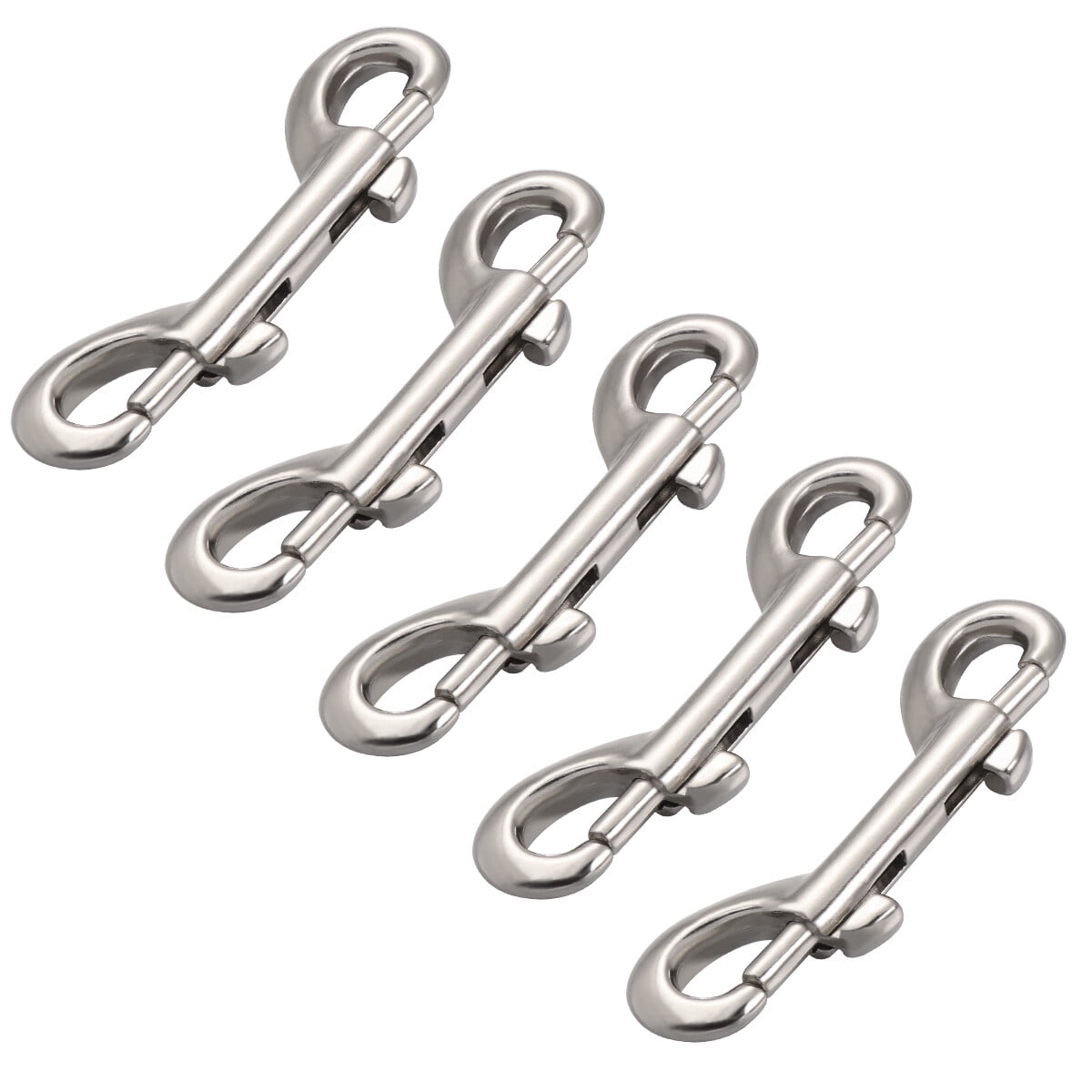 NUOLUX 5pcs Zinc Alloy Double End Bolt Snap Hook Practical Double Ended