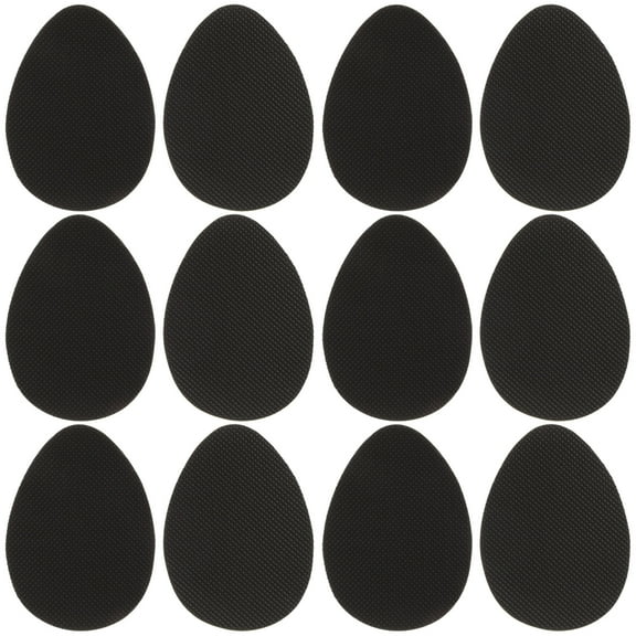 NUOLUX 6 Pairs of Self-Adhesive High Heel Sole Protectors Rubber Anti Shoe Pads Stickers Non Shoe Grips for Men and Women  Matte Surface (Black)