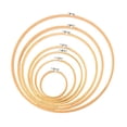 thumbnail image 1 of RENACLIPY 6 Pcs Round Embroidery Hoops Assorted Sizes for Sewing Crafting Tools and Needlework Accessories, 1 of 4