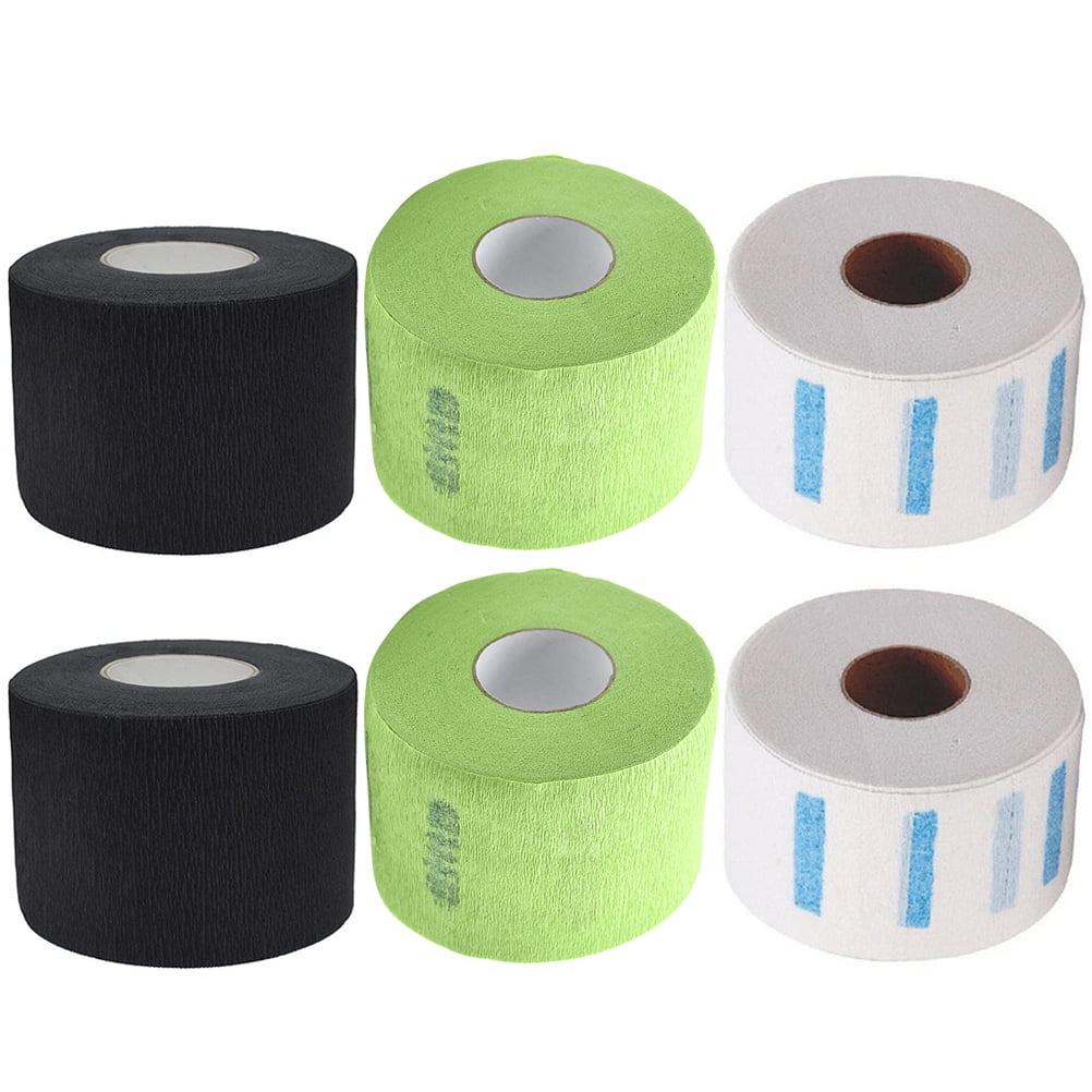 NUOLUX 6 Rolls Barber Neck Strip Barber Neck Wrap Haircut Neck Band