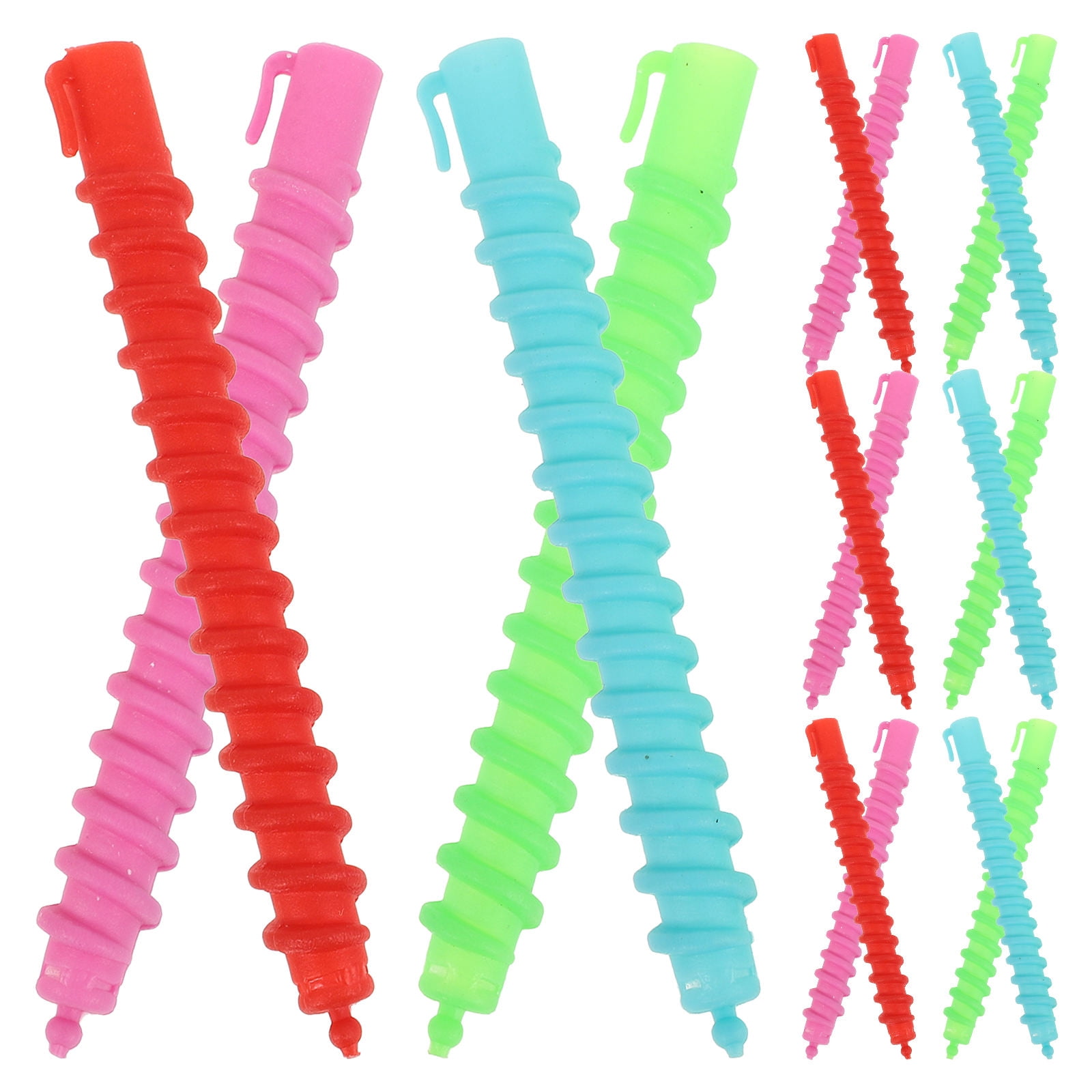 NUOLUX Plastic Spiral Perm Rods Assorted Color Lightweight for Easy ...