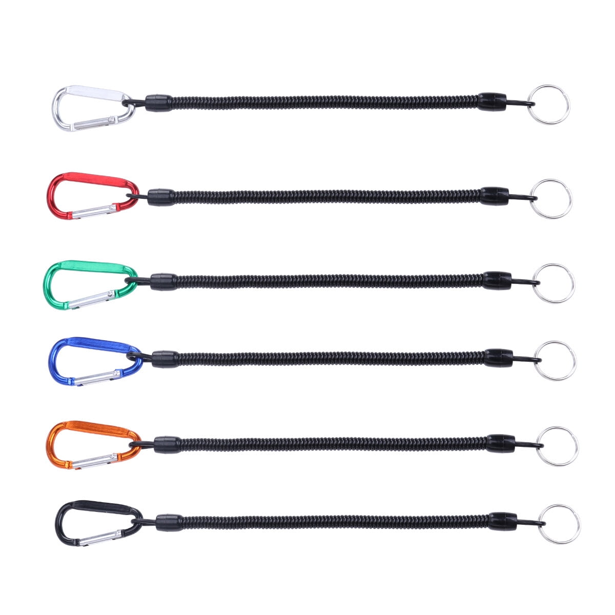 NUOLUX 6Pcs Colorful Fishing Lanyards Boating Fishing Ropes Secure