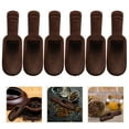 thumbnail image 1 of NUOLUX 6Pcs Compact Tea Spoons Dark Brown Wood for Practical Users in Kitchens, 1 of 8
